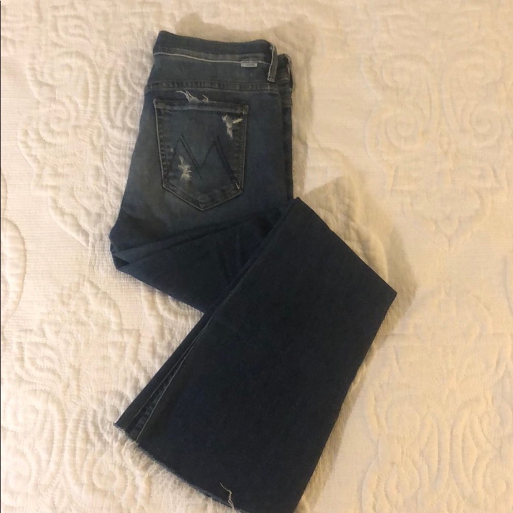 Mother Denim Distressed Bootcut Jeans